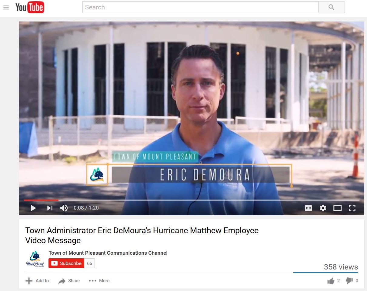 Town Administrator Eric DeMoura YouTube screenshot